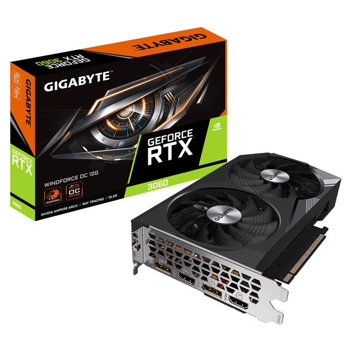 Carte Graphique - Gigabyte - RTX 3060 - 6 Go Mémoire - PCI Express 3.0 - HDMI