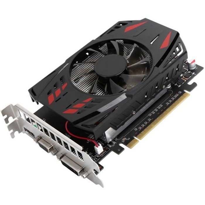 Carte graphique GTX1050ti, carte graphique pour accessoires de réseau d'ordinateur de bureau 780 MHz GTX1050Ti 4G 128Bit DDR5
