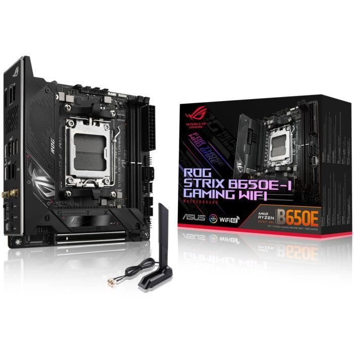 Carte mère - ASUS - ROG STRIX B650E-I GAMING WIFI - AMD B650 - Emplacement AM5 mini ITX