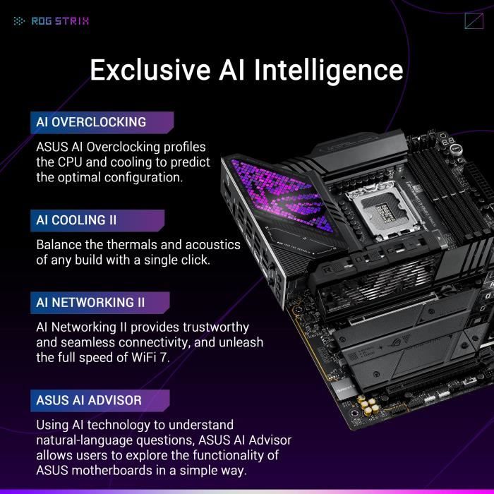 Carte mère - ASUS - STRIX Z890-E GAMING WIFI - Wi-Fi intégré - LGA1851 - ATX – Image 2