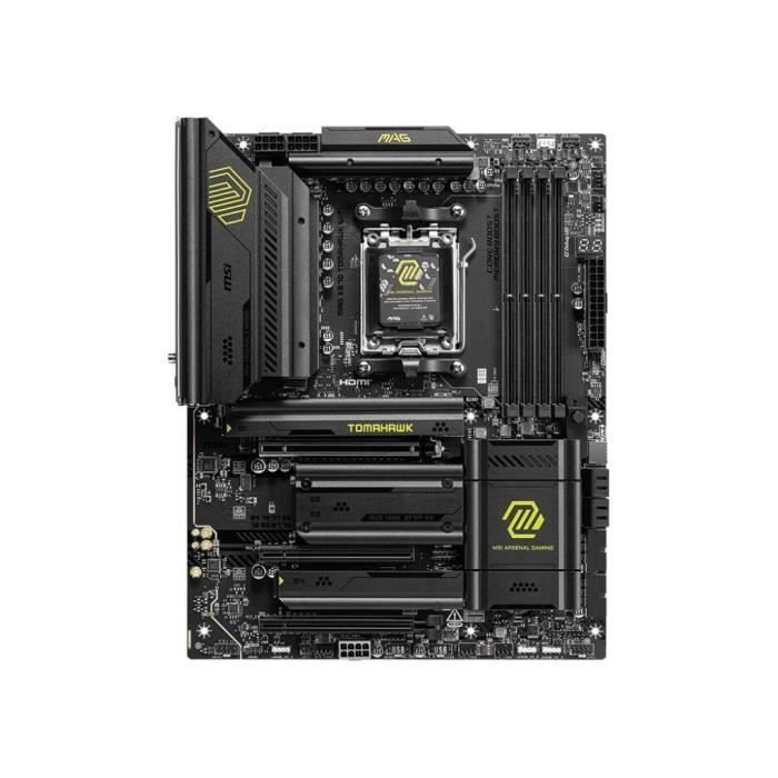 Carte mère - MSI - MAG X870 TOMAHAWK WIFI - Wi-Fi 7, 5G LAN, USB 40 Gb/s, PCIe 5.0, AMD Ryzen 9000 – Image 2