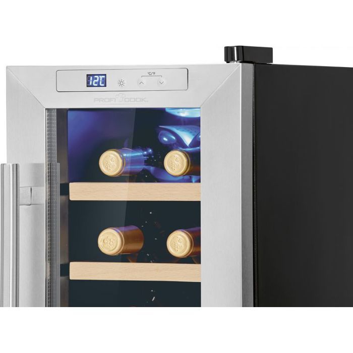 Cave à vin - Proficook - PC-WK1233 - 23L - Refroidissement thermoélectrique - Écran LED bleu – Image 6