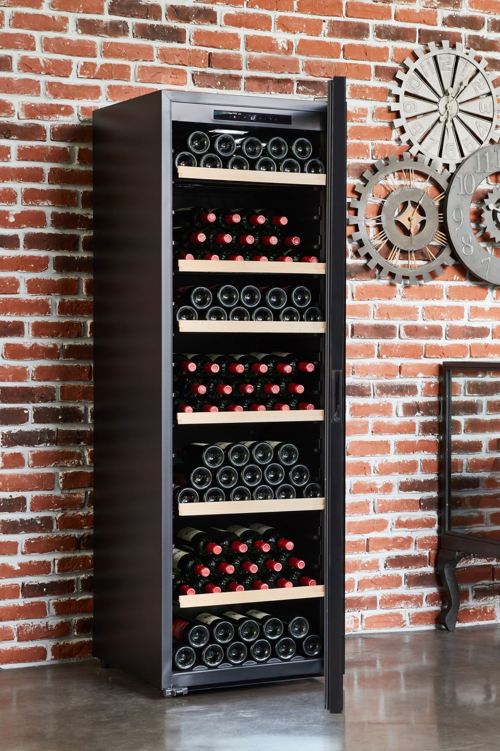 Cave à vin de vieillissement - LA SOMMELIERE - CTV249 - 248 bouteilles - Classe G - 59,5 x 71 x 184,5 cm – Image 5