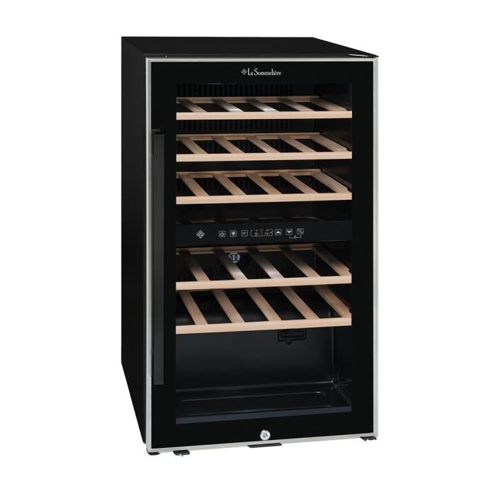 Cave à vin - LA SOMMELIERE - ECS312Z - 29 bouteilles - Double zone - Design contemporain