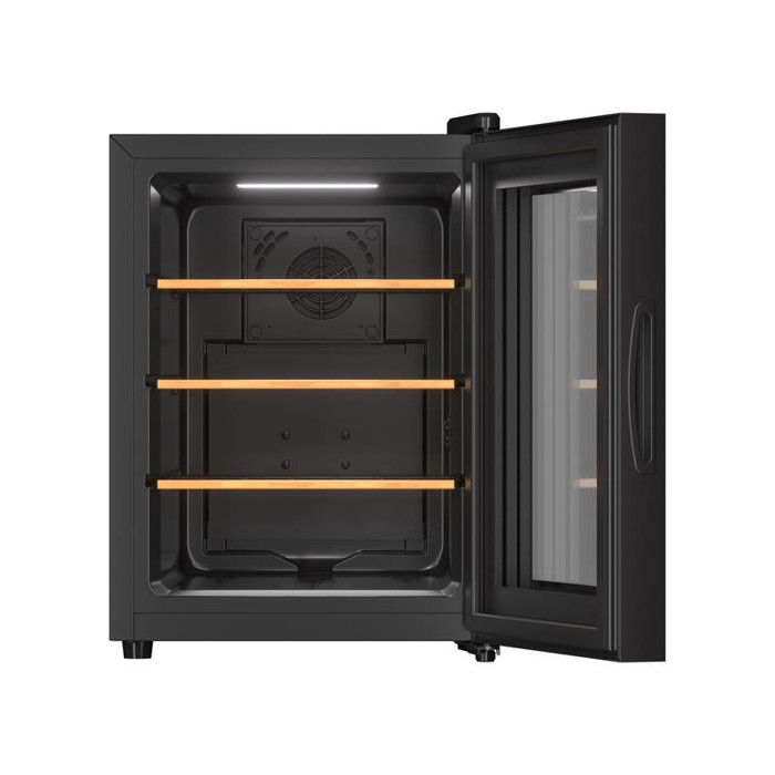 Cave à vin 12SILENCE – 12 bouteilles – Technologie hybride – Ultra-silencieuse 25 dB – Design moderne noir et gris anthracite – Image 4