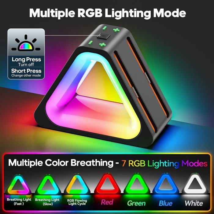 Station de Charge pour Switch 2 Joy-Con - Bleosan - Chargeur Manette Magnétique Rapide avec 7 Modes d’éclairage – Image 2