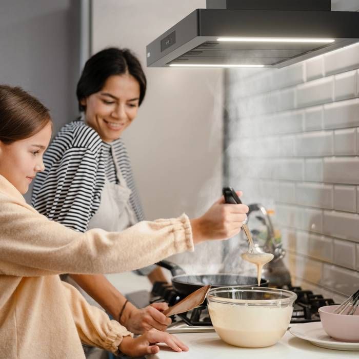 CIARRA Hotte Aspirante A+++ 90cm Wi-Fi Contrôle 4 Vitesses 650m3/h Booster Silencieuse Noir - CD9102B-P – Image 6