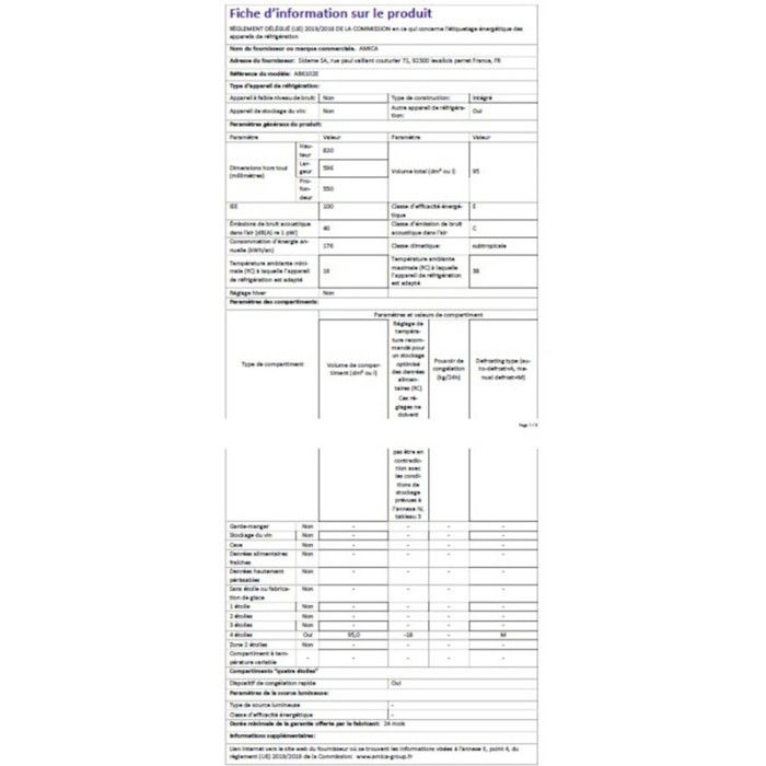 Congélateur Intégré AMICA AB6102E – Image 6
