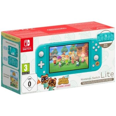 Console portable Nintendo Switch Lite • Édition Limitée Méli & Mélo Hawaï + Animal Crossing: New Horizons (Pré-installé)