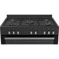 Cuisinière à gaz - BERTAZZONI - SEL925MN - 5 foyers - 3,6 Kwh - 90 cm - Noir – Image 3