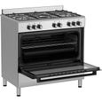 Cuisinière à gaz - BERTAZZONI - SEL925MX - 5 foyers - 3,6 Kwh - 90 cm - Inox – Image 2