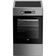 Cuisinière induction - BEKO - FSM58301XCDT - 3 foyers - 9200 W - 60 cm - Inox