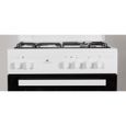 Cuisinière mixte CONTINENTAL EDISON CECM60FCW - 3 feux gaz + 1 électrique - L59,8 x P61 xH83 cm - Blanc – Image 5