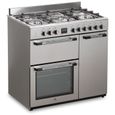 Cuisinière piano gaz 3 fours électriques CONTINENTAL EDISON CECP903FIX 5 feux - Inox - Largeur 90 cm – Image 3