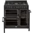 Cuisinière piano gaz 3 fours électriques CONTINENTAL EDISON CECP903FB - 5 feux - Noir - Largeur 90 cm – Image 2