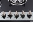 Cuisinière à Gaz avec 5 Brûleurs - Cuisinière à Gaz GPL/GN - Comptoirs en Verre - Sans Protection Contre Fuites de Gaz, CUISINIERE – Image 4