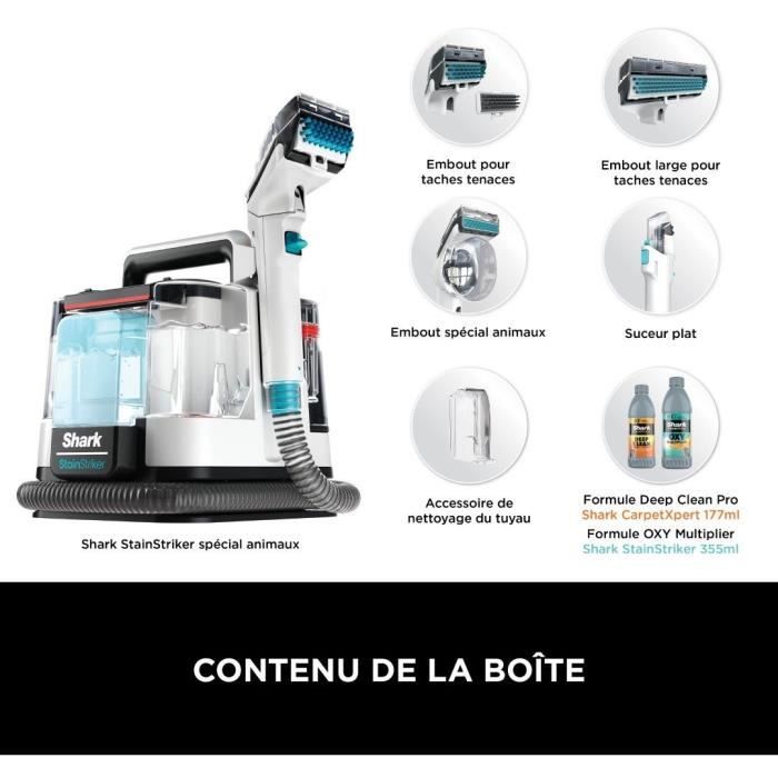 Détacheur SHARK StainStriker PX200EUT - Détache, Nettoie et Aspire - Rayon d'action 5,7 mètres - Compact et Portatif – Image 7
