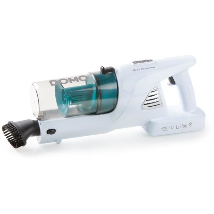 DOMO DO233SV - Aspirateur balai sans fil 2-en-1 - 2 vitesses - Système cyclonique - Autonomie 20min - Réservoir poussière 0,6L – Image 3