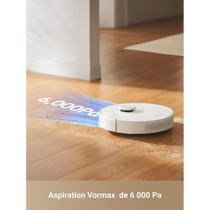 DREAME D10 Plus Gen 2 - Robot Aspirateur Laveur avec Vidange Automatique Poussière - Navigation LiDAR - Puissance 6000 Pa – Image 4