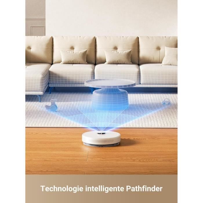 DREAME D10 Plus Gen 2 - Robot Aspirateur Laveur avec Vidange Automatique Poussière - Navigation LiDAR - Puissance 6000 Pa – Image 6
