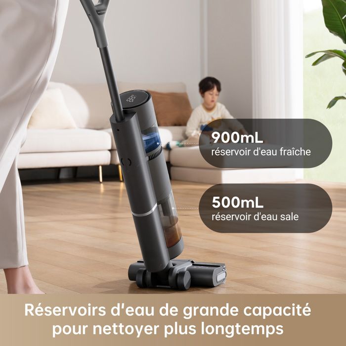 Aspirateur Eau et Poussire sans Fil Dreame H11 Core Aspirateur Intelligent Humide et Sec Noir – Image 2