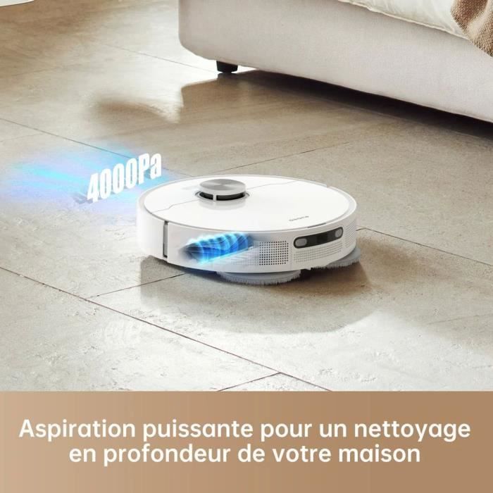 Dreame L10 PRIME - Robot Aspirateur Laveur avec Station de Vidage et Auto Nettoyage - Technologie LDS - Puissance 4000 Pa – Image 6