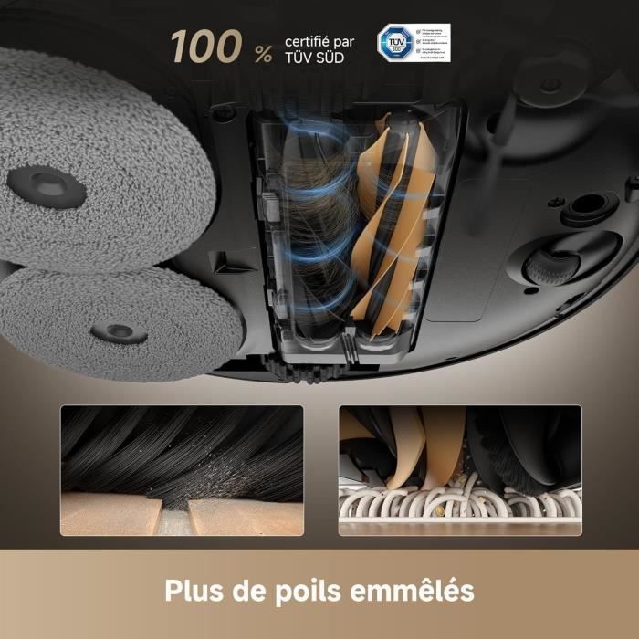 DREAME X50 Ultra Complete - Robot Aspirateur avec Station - Evitement d'obstacles par IA et Navigation à 360 - Aspiration 20 000 Pa – Image 6