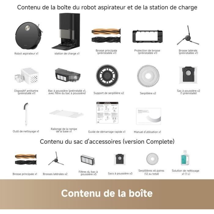 DREAME X50 Ultra Complete - Robot Aspirateur avec Station - Evitement d'obstacles par IA et Navigation à 360 - Aspiration 20 000 Pa – Image 8