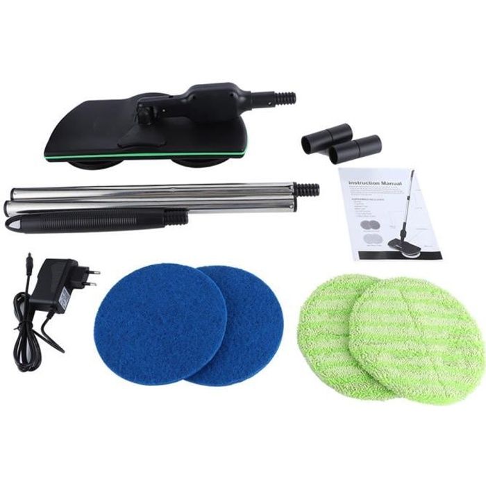 EBTOOLS Balai électrique domestique Vadrouille à Plancher Électrique Sans Fil Balayeuse Rotative Rechargeable Outil de Nettoyage