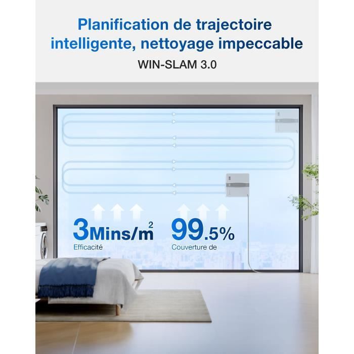 ECOVACS WINBOT Mini - Robot de Nettoyage de vitres - Design Compact - Double Buses avec pulvérisation ultrasonique – Image 7