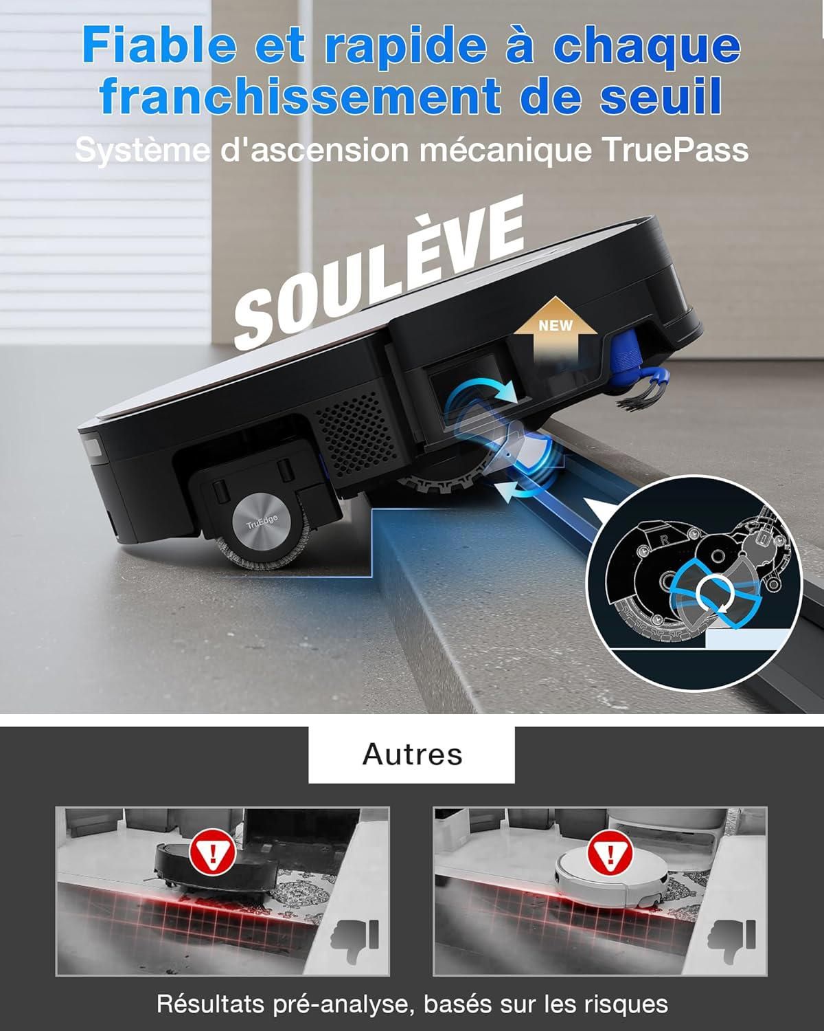 ECOVACS X11 OMNICYCLONE Aspirateur Robot, Robot Aspirateur Laveur avec BLAST et Puissance 19500 Pa, PowerBoost Ultra-rapide – Image 6