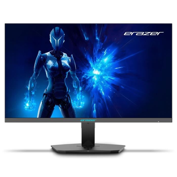 Ecran PC Gamer - ERAZER - 24" - FHD - 180Hz - Dalle IPS - 1ms - Ajustable en hauteur - MD20124