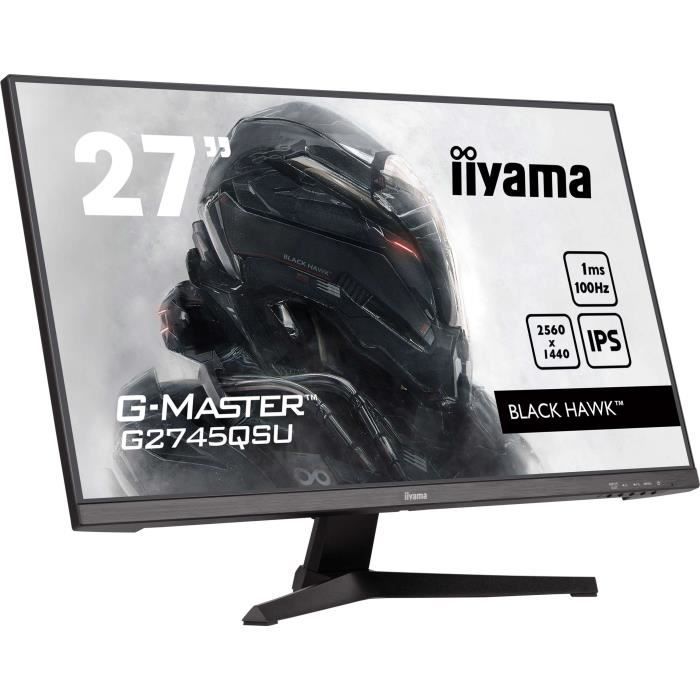 Ecran PC Gamer - IIYAMA - 27" - QHD - 100Hz - Dalle IPS - 1ms - G2745QSU-B2