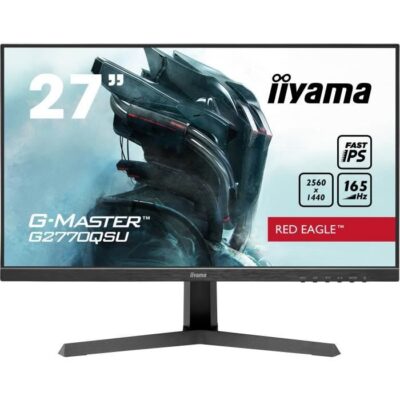 Ecran PC Gamer - IIYAMA - 27" - QHD - 165Hz -  Dalle Fast IPS - 0,5ms - G2770QSU-B1