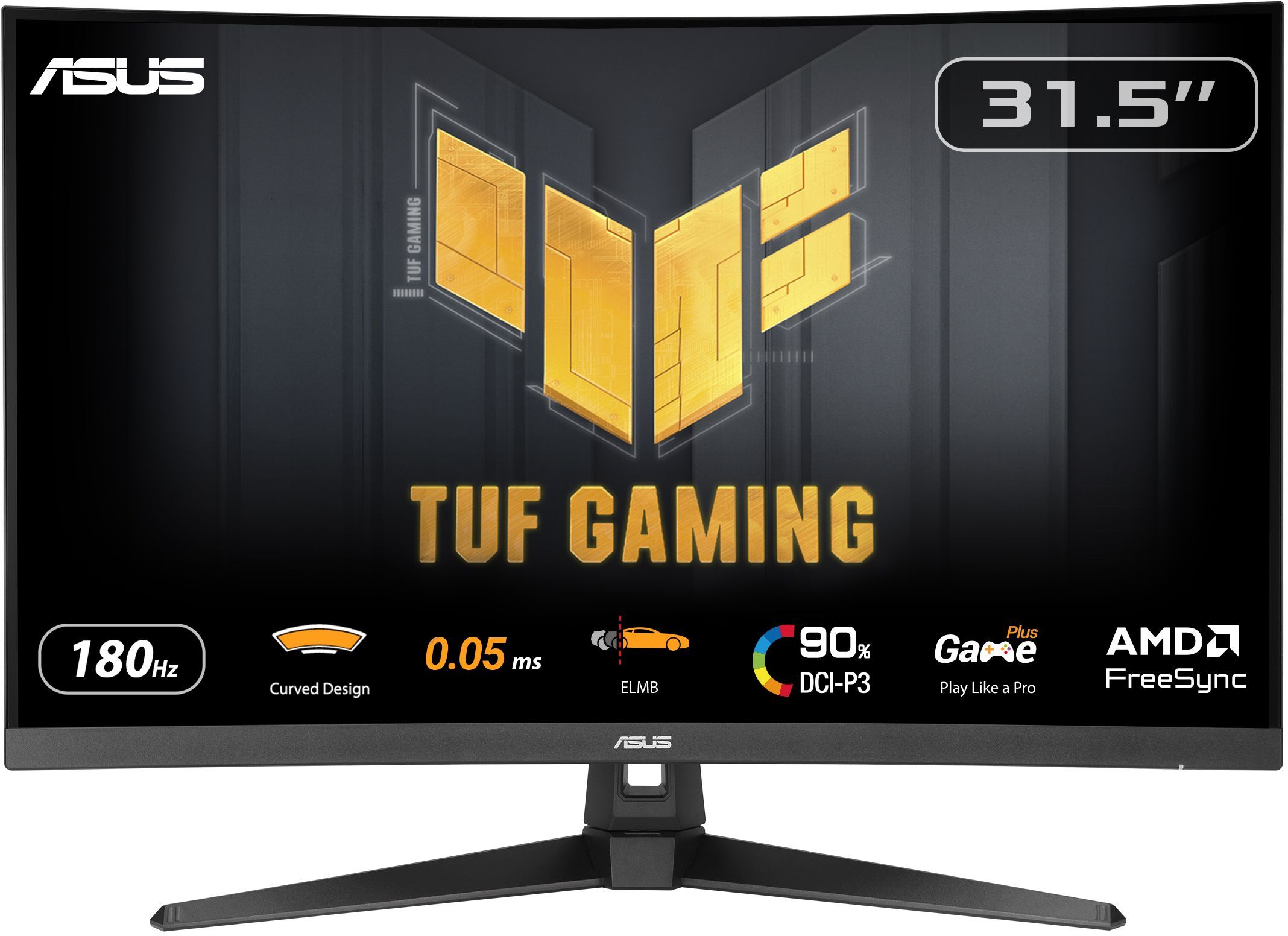 Ecran PC Gamer incurvé - ASUS - TUF Gaming VG32WQ3B - 31.5" - QHD - 180Hz - 1ms - FreeSync - ELMB - HDR - 90% DCI-P3