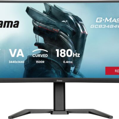 Ecran PC Gamer incurvé - IIYAMA - 34" - 180Hz - Dalle VA - 0.4ms - Réglable en hauteur - G-Master Red Eagle