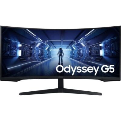 Ecran PC Gamer Incurvé - SAMSUNG - 34" - UWQHD - 165Hz - Dalle VA - 1ms - LC34G55TWWPXEN