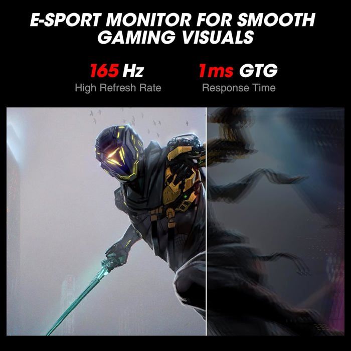 Ecran PC Gamer - KOORUI - 24E3 - 23.8" FHD - IPS - 165 Hz - 1 ms – Image 2