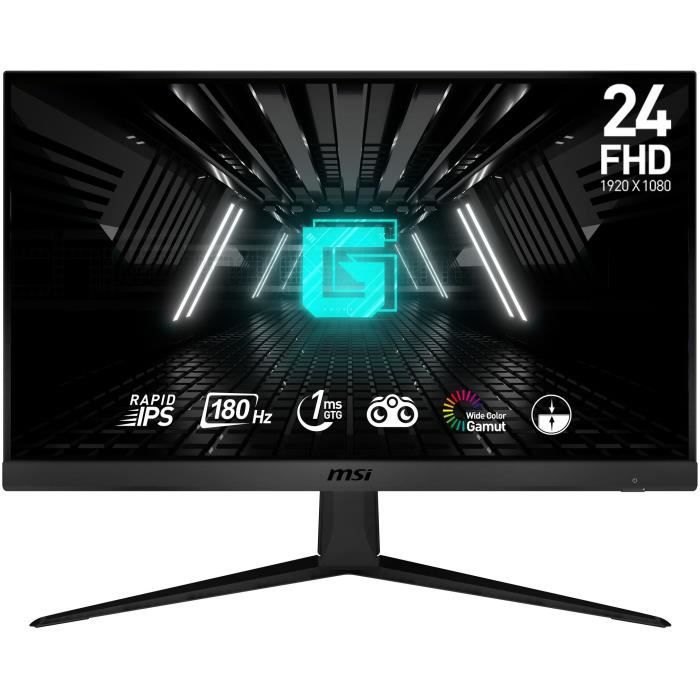 Ecran PC Gamer - MSI - 24" - FHD - 180Hz - Dalle Fast IPS - 1ms - G2412F