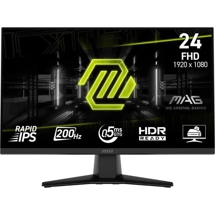 Ecran PC Gamer - MSI - 24" - FHD - 200Hz - Dalle IPS - 0,5ms - MAG242F