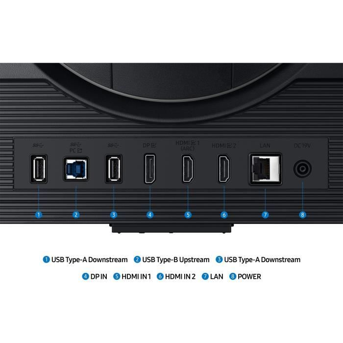 Ecran PC Gamer - SAMSUNG - 27" - 4K UHD - 144Hz - Dalle IPS - 1ms - Ajustable en hauteur - LS27DG702EUXEN – Image 8