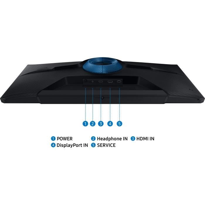 Ecran PC Gamer - SAMSUNG - 32" - FHD - 180Hz - Dalle VA - 1ms - Ajustable en hauteur - LS32DG300EUXEN – Image 8