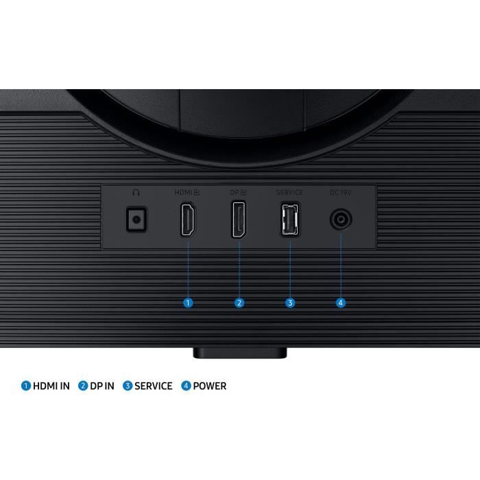 Ecran PC Gamer - SAMSUNG - 32" - WQHD - 180Hz - Dalle IPS - 1ms - Ajustable en hauteur - LS32DG500EUXEN – Image 8