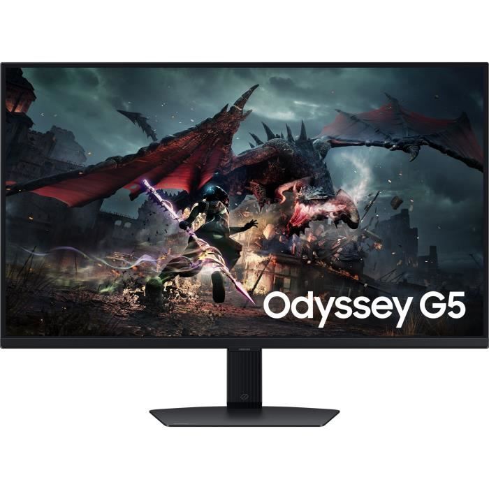 Ecran PC Gamer - SAMSUNG - 32" - WQHD - 180Hz - Dalle IPS - 1ms - Ajustable en hauteur - LS32DG500EUXEN