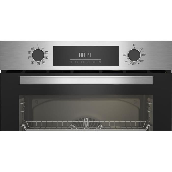 Four encastrable - BEKO - BBIM12300XCE - Chaleur pulsée 3D - 72 L - Inox – Image 2