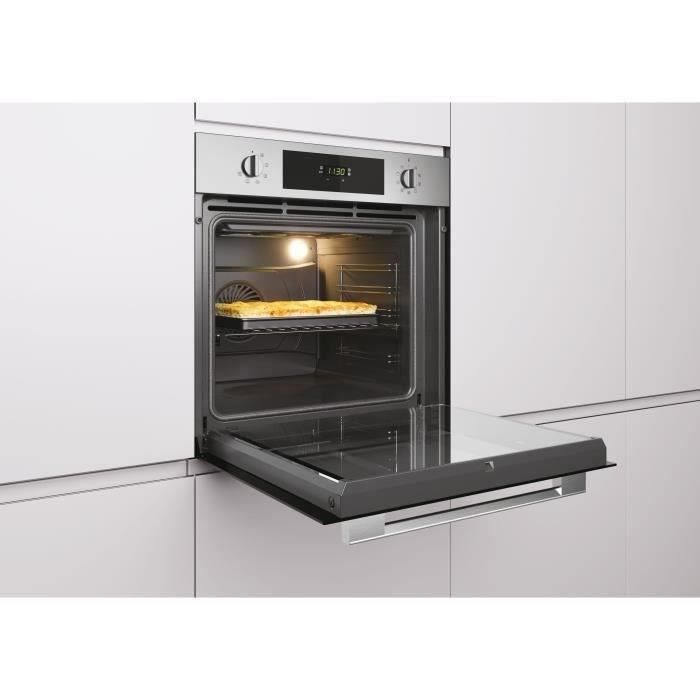 Four encastrable pyrolyse - chaleur pulsée ROSIERES RFC3O5879INP - noir - porte froide - Classe A – Image 2