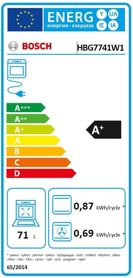 Four encastrable - Pyrolyse + Hydrolyse - BOSCH Série 8 - HBG7741W1 - Blanc - 59,4 x 54,8 x 59,5 cm – Image 4