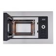 Four micro-ondes encastrable CONTINENTAL EDISON MO20IXES Noir et Inox L59,5 x 38,8 x P34,5 cm 20L – Image 2