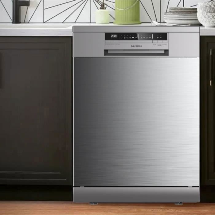 GEDTECH Lave-vaisselle GLV1542IX 15cv - Tiroir couverts 42 dB - Ultra silencieux - Dpart Diffr - Eco Faible conso Classe C – Image 2