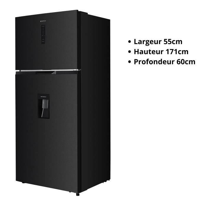 GEDTECH Réfrigerateur Double Porte Grande largeur GDP480NFDX 480L - No Frost - Distributeur d'eau - Dark Inox – Image 2